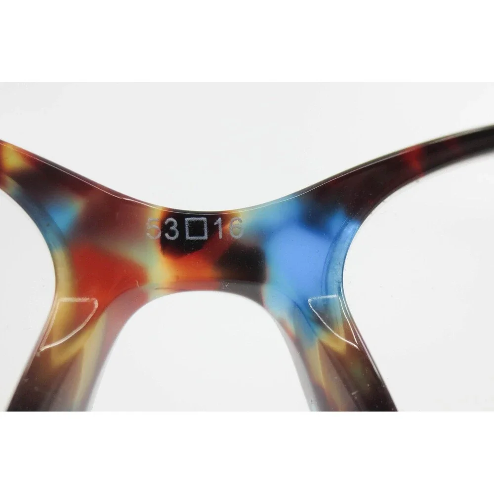 Christian Siriano CM 202111 Brown Blue Tortoise Rectangular Eyeglasses 53-16-135